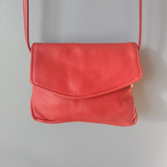 Vintage Handbags - SOLD Red Leather Mini Small Crossbody Bag